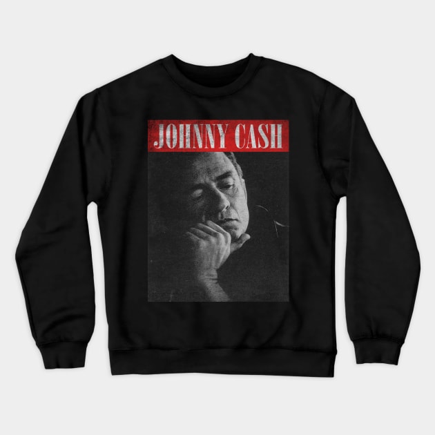 johnny cash Crewneck Sweatshirt by partikelir.clr